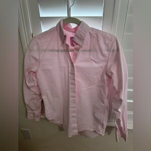 Pink Striped brooks brothers classic fit button down - size 6 women’s